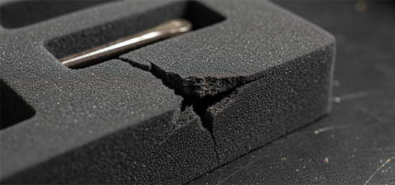 cracked EVA foam insert cracked EVA foam insert