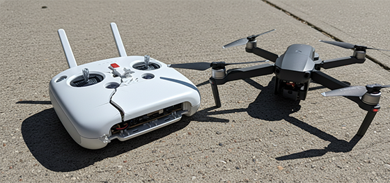 cracked plastic remote control on concrete floor cracked plastic remote control on concrete floor