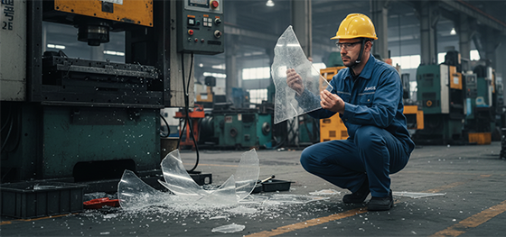 shattered transparent plastic shattered transparent plastic