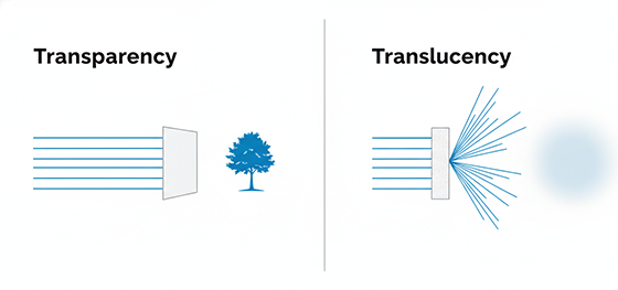 transparency vs translucency infographic transparency vs translucency infographic