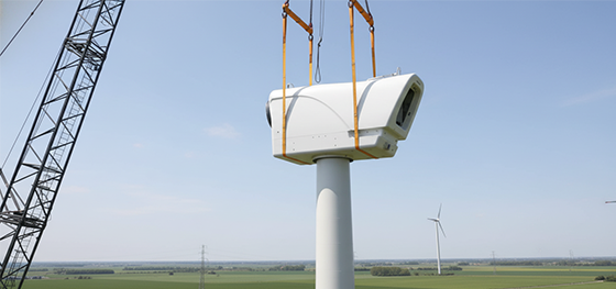 wind turbine nacelle being lifted wind turbine nacelle being lifted