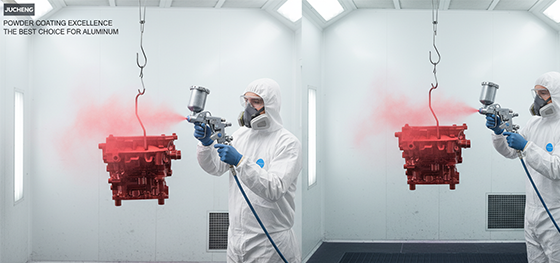 powder coating an aluminum die casting powder coating an aluminum die casting