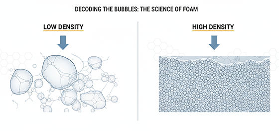 EVA foam density infographic EVA foam density infographic