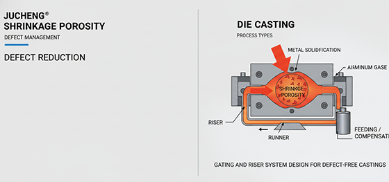 Die Casting shrinkage porosity defect Die Casting shrinkage porosity defect
