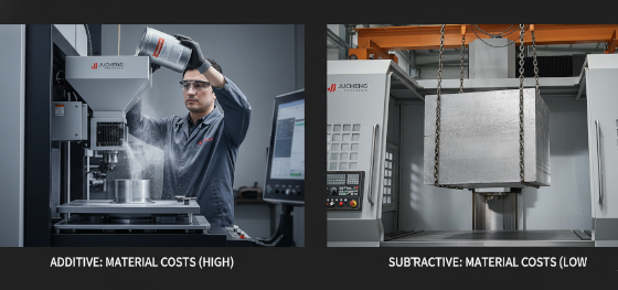 additive vs subtractive material costs additive vs subtractive material costs