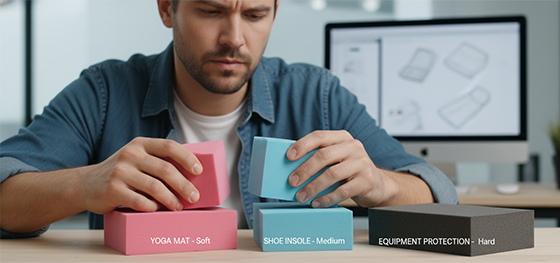 different EVA foam samples different EVA foam samples