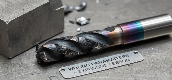 burnt cnc end mill burnt cnc end mill