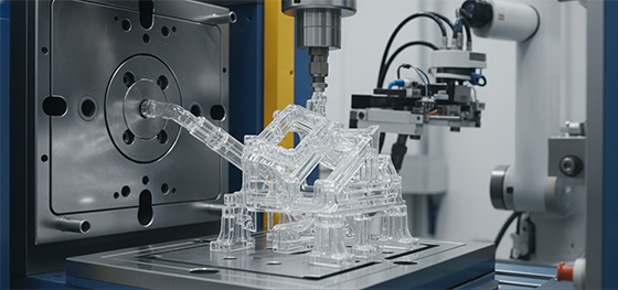 complex injection molded part complex injection molded part