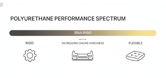 polyurethane hardness spectrum infographic polyurethane hardness spectrum infographic