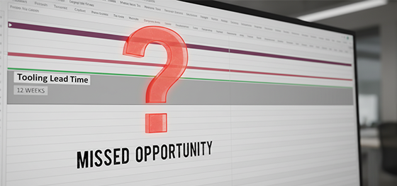 long tooling lead time on Gantt chart long tooling lead time on Gantt chart
