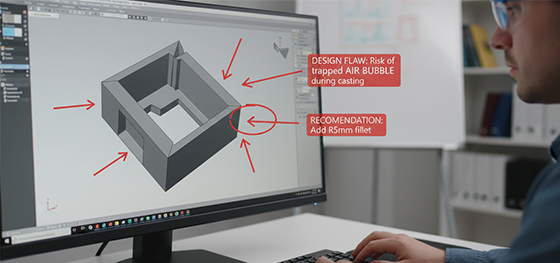 DFM analysis for vacuum casting DFM analysis for vacuum casting