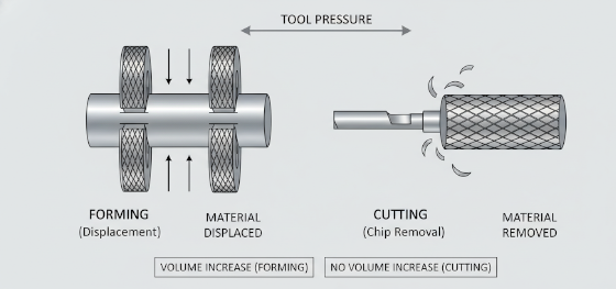form knurling vs cut knurling form knurling vs cut knurling