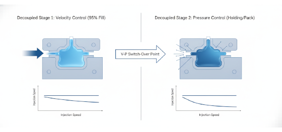 decoupled molding logic decoupled molding logic