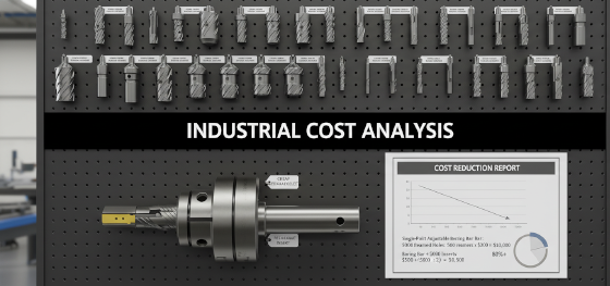 Cost comparison board evaluating expensive custom reamers against economical single-point adjustable boring bars Cost comparison board evaluating expensive custom reamers against economical single-point adjustable boring bars