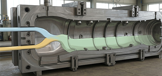 liquid dynamics visualization for oversized reaction injection molding parts liquid dynamics visualization for oversized reaction injection molding parts