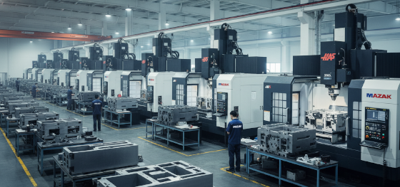 Jucheng Precision fleet of 150+ CNC machines for rapid RIM tooling Jucheng Precision fleet of 150+ CNC machines for rapid RIM tooling