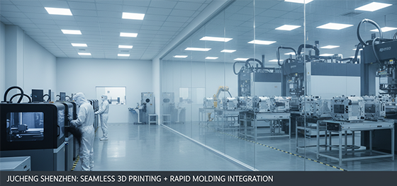 Jucheng Shenzhen facility seamlessly integrating HP MJF 3D printers alongside rapid aluminum injection molding presses Jucheng Shenzhen facility seamlessly integrating HP MJF 3D printers alongside rapid aluminum injection molding presses