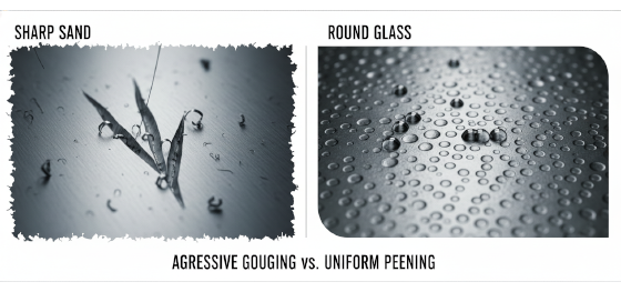 comparing microscopic glass beads against aggressive silica sand media comparing microscopic glass beads against aggressive silica sand media