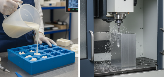 comparing polyurethane casting against subtractive metal milling for early stage hardware comparing polyurethane casting against subtractive metal milling for early stage hardware