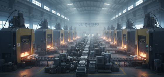 Shenzhen turnkey hardware facility running massive cold chamber metal presses Shenzhen turnkey hardware facility running massive cold chamber metal presses