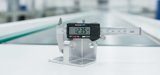 measuring physical part dimensions of a single custom metal housing measuring physical part dimensions of a single custom metal housing