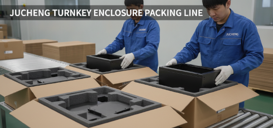 jucheng turnkey enclosure packing line jucheng turnkey enclosure packing line
