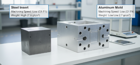 material comparison between steel and aluminum for rapid RIM tooling material comparison between steel and aluminum for rapid RIM tooling