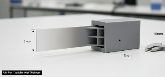 variable wall thickness freedom in the reaction injection molding process variable wall thickness freedom in the reaction injection molding process