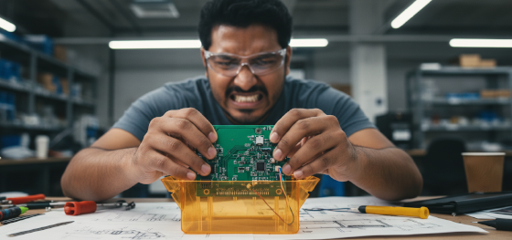catastrophic circuit board fitment failures inside cheap plastic test models catastrophic circuit board fitment failures inside cheap plastic test models