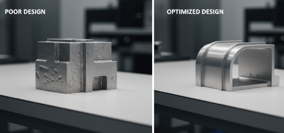comparing poor metallic geometries against optimized lightweight industrial hardware comparing poor metallic geometries against optimized lightweight industrial hardware