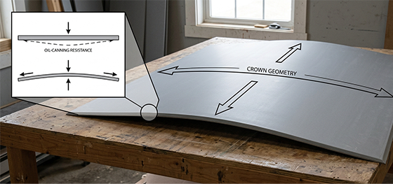 curvature and crown logic for dimensional stability in large RIM parts curvature and crown logic for dimensional stability in large RIM parts
