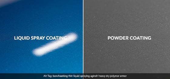 benchmarking thin liquid spraying against heavy dry polymer armor benchmarking thin liquid spraying against heavy dry polymer armor