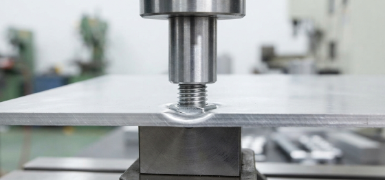 installing pem fasteners into plate installing pem fasteners into plate