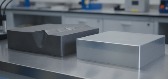 thermal warping defects on raw unoptimized metallic enclosures thermal warping defects on raw unoptimized metallic enclosures