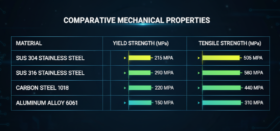 Material comparison Material comparison