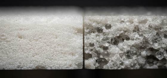 microscopic sintered nylon grain structure microscopic sintered nylon grain structure