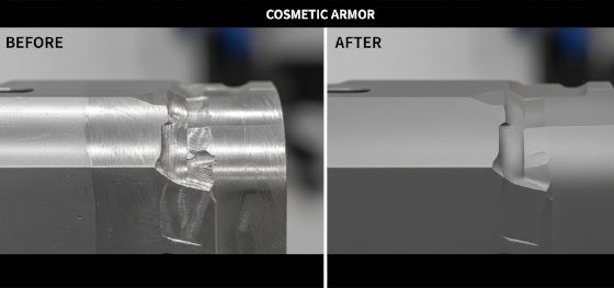 masking harsh cnc tool marks with microscopic bead blasting techniques masking harsh cnc tool marks with microscopic bead blasting techniques