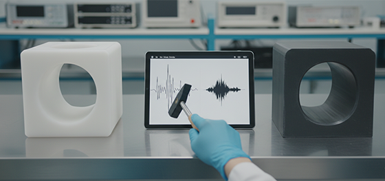 physical integrity and sound damping of reaction injection molded components physical integrity and sound damping of reaction injection molded components