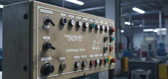 failed ink adhesion on cheap industrial hardware UI failed ink adhesion on cheap industrial hardware UI