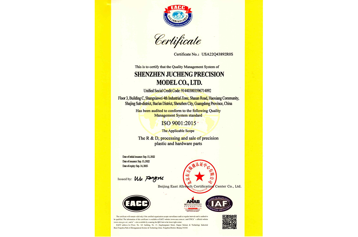 JC precision iso 9001:2015