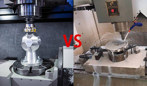 5-axis CNC machining vs 3-axis machining