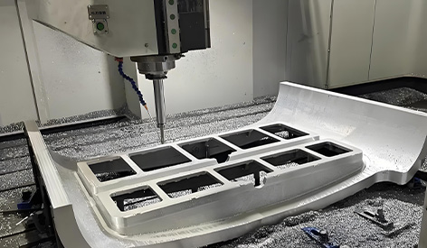 CNC aluminum rotational molding mold production