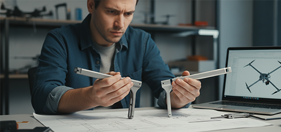 6061 and 7075 drone arms