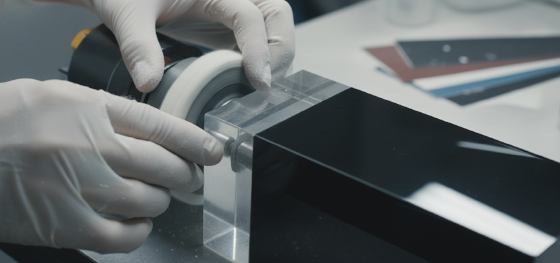 Manual polishing of Acrylic part