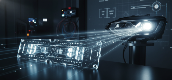 CNC Machined Acrylic light guide