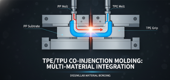 TPE overmolding on PP substrate