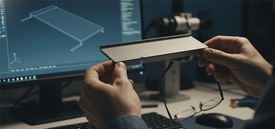 comparing physical prototype to CAD model