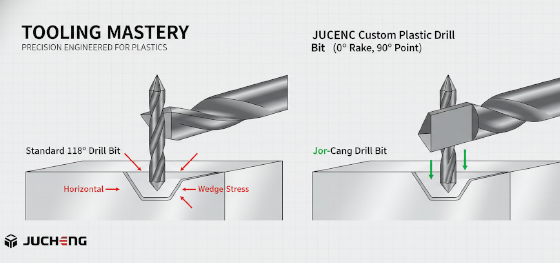 zero rake angle drill bit