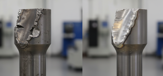 turbine blade repair via ded