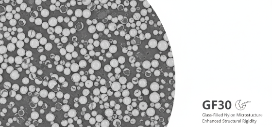 glass filled nylon microstructure